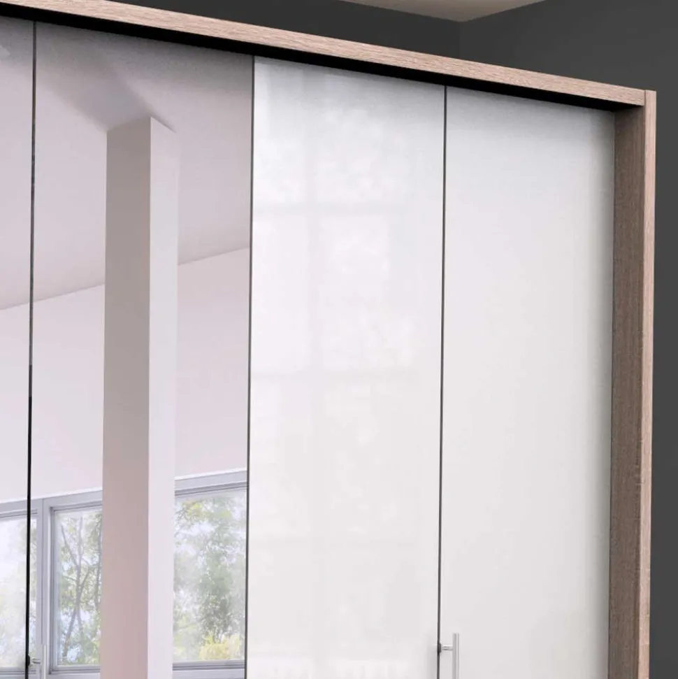 Schlafzimmerschrank mit Spiegel Falttür mittig - Bosays V