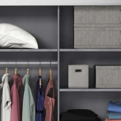 Schlafzimmerschrank mit Schwebetüren in Eiche Grau - Carika