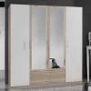 Schlafzimmerschrank mit vier Türen & zwei Schubladen - Nicla