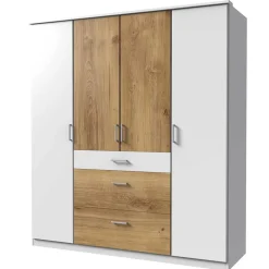 Schlafzimmerschrank 4-türig & drei Schubladen - Calassina