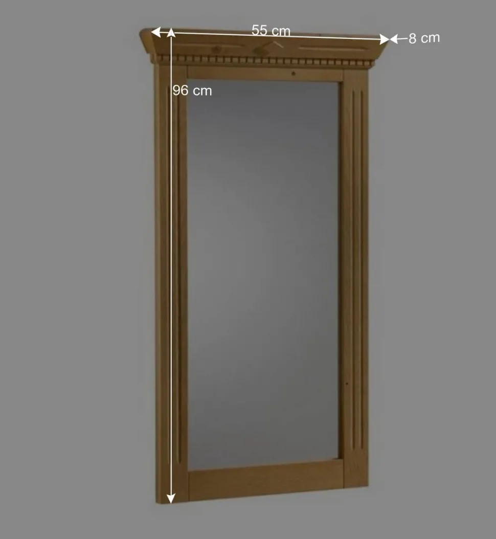 Schlafzimmerspiegel Olrinova aus Fichte Massivholz