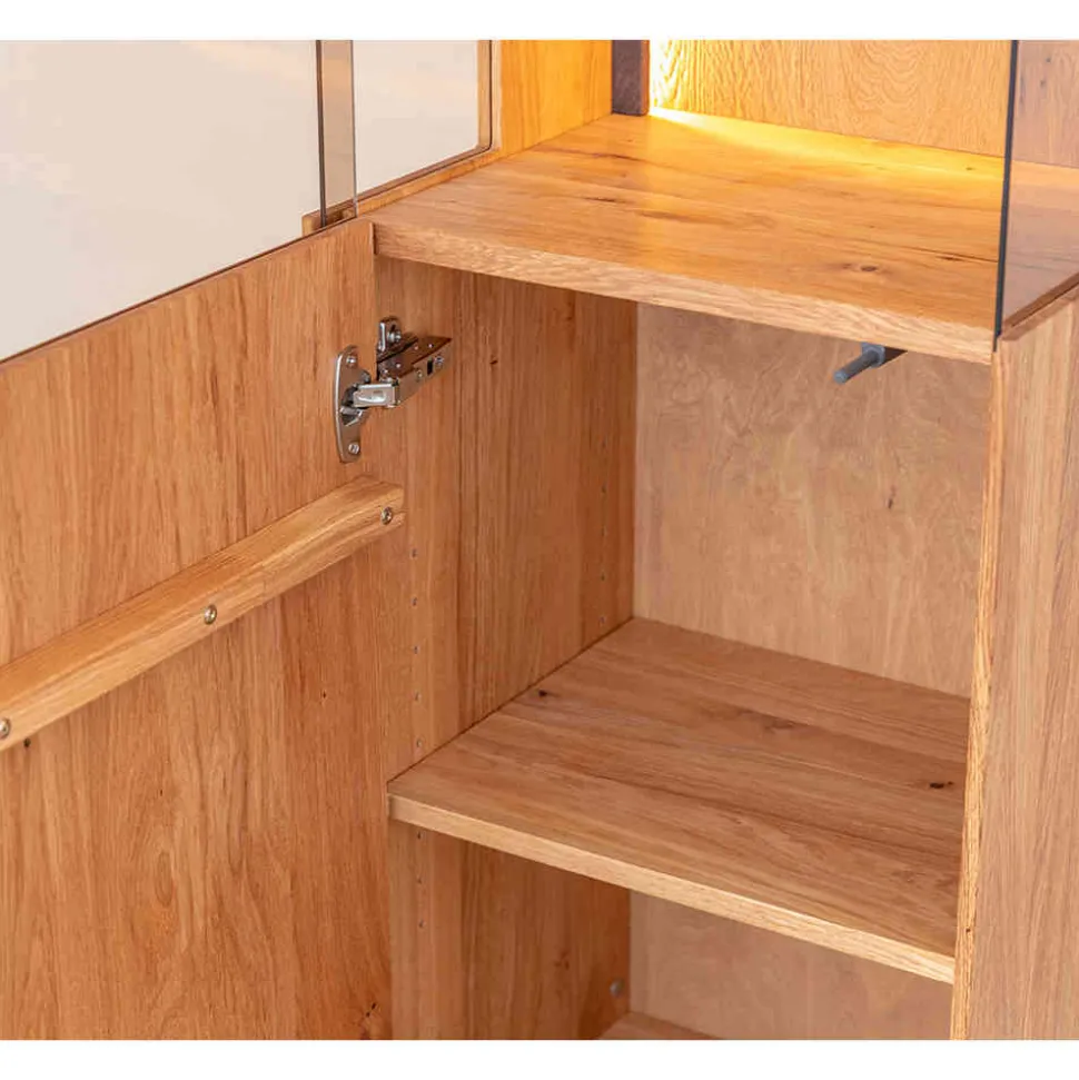 Schlanke Vitrine mit LED Beleuchtung - Cocondar