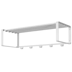 Schlichte Garderoben-Möbel in Weiß - Torosma (zweiteilig)