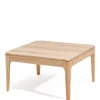 Schlichter Wohnzimmer Sofatisch aus Holz Natur - Berucas