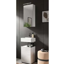 Schmale Waschplatz Kombi 38 cm breit - Vitablos (zweiteilig)