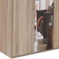 Schmaler Schlafzimmer-Schrank mit Spiegel - Zayun