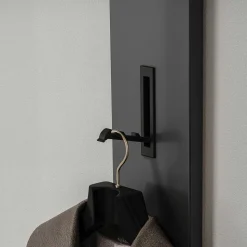 Schmales Garderobenpaneel in Dunkelgrau - Flemingo