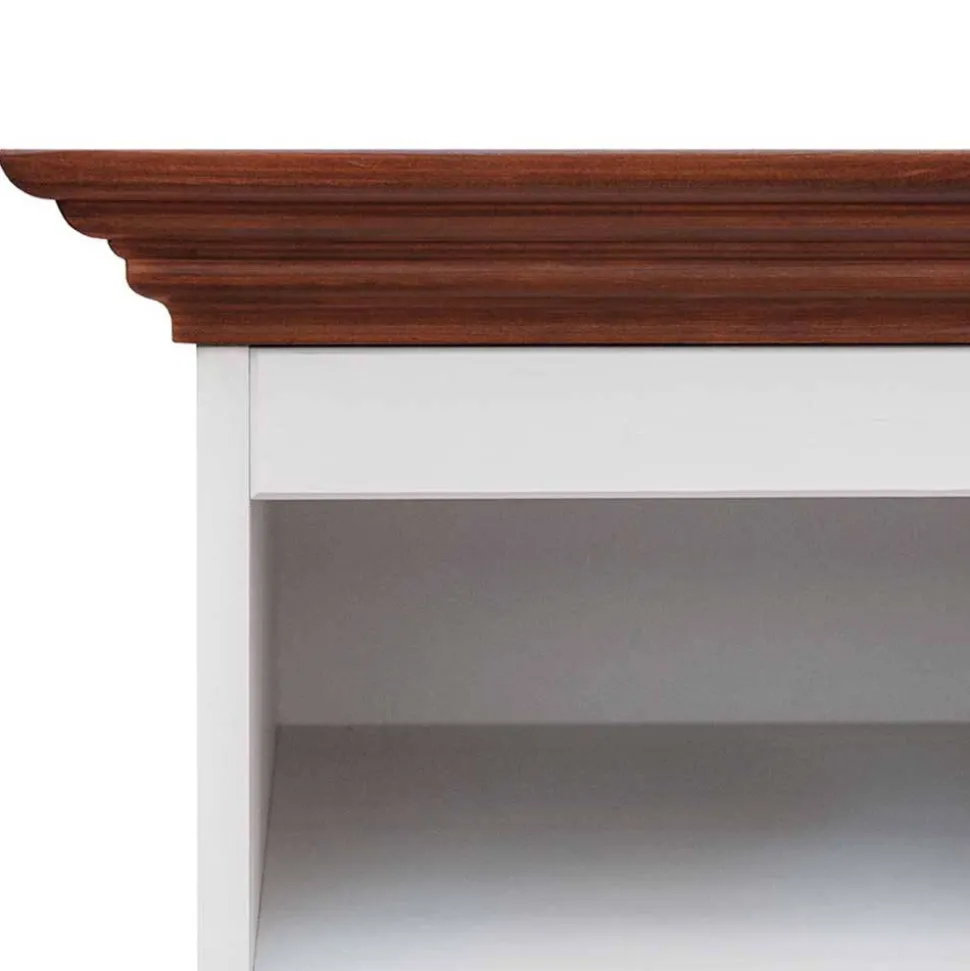 Schmales Landhaus TV Board mit 111 cm Breite - Manipur