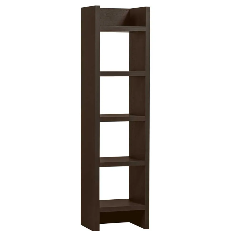 Schmales Regal in Dunkelbraun - Belpasso