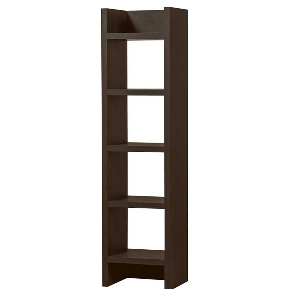 Schmales Regal in Dunkelbraun - Belpasso