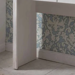 Schminktisch Konsole Izarella in Weiß und Taupe