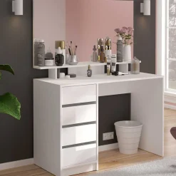 Schminktisch mit Spiegel & Ablage - Evyla