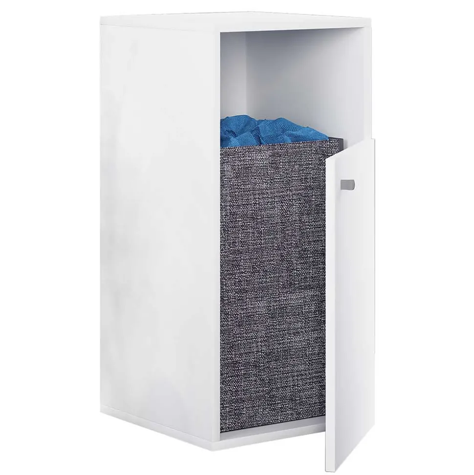 Schmutzwäsche-Sammler Schrank in Weiß - Ipsum