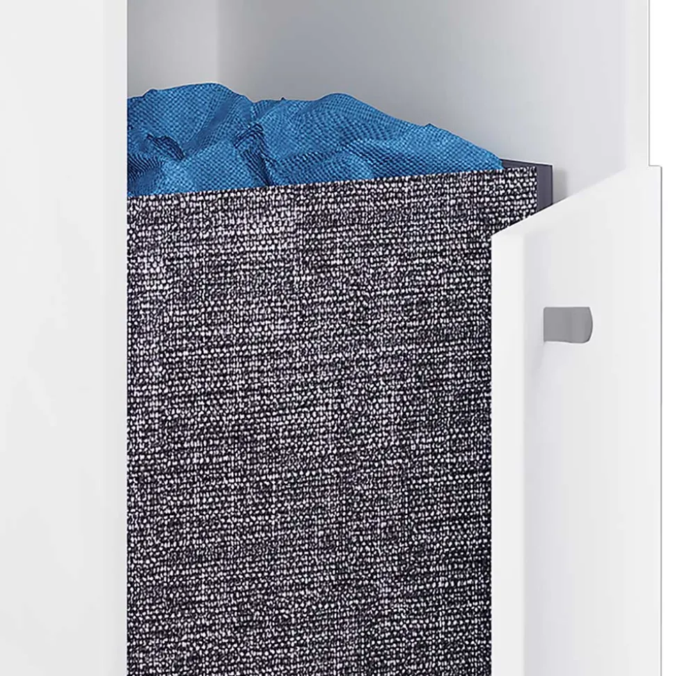 Schmutzwäsche-Sammler Schrank in Weiß - Ipsum