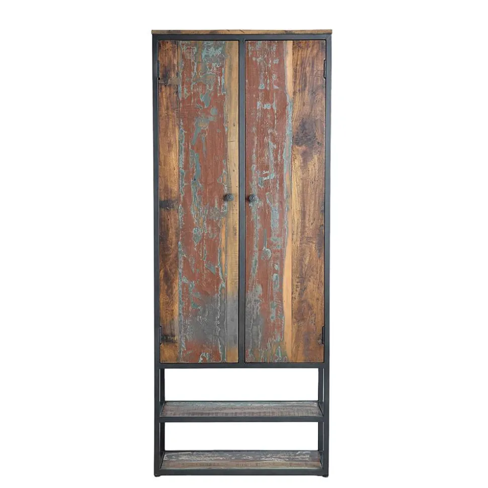 Schrank aus Recyclingholz mit Lackresten - Miriam