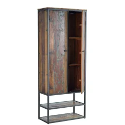 Schrank aus Recyclingholz mit Lackresten - Miriam