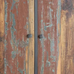 Schrank aus Recyclingholz mit Lackresten - Miriam