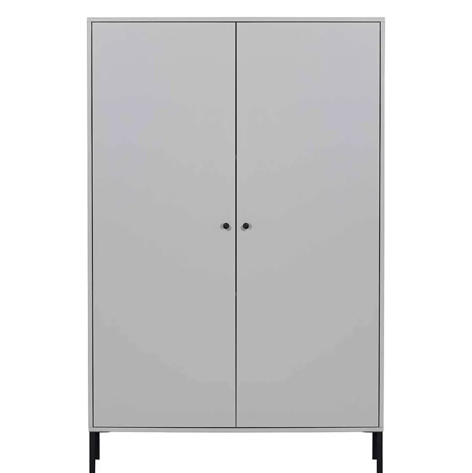 Schrank in Hellgrau und Schwarz - Aturin