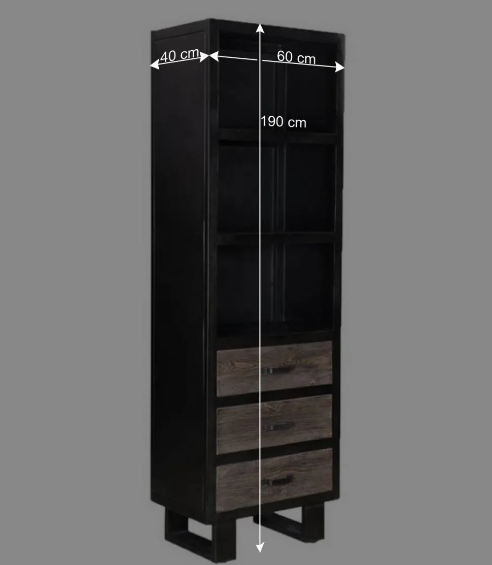 Schrank mit drei Schubladen & drei Fächern - Vebugran