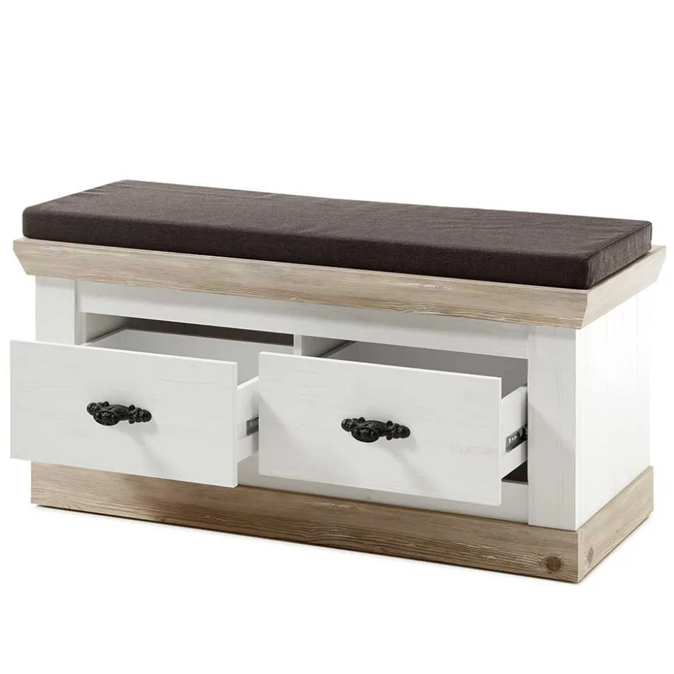 Schrank mit Spiegeltür & Garderobe - Nedita (dreiteilig)