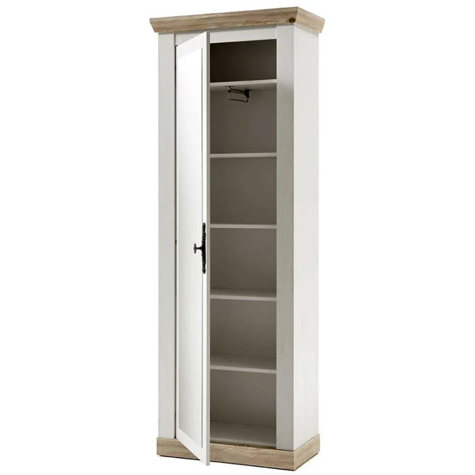 Schrank mit Spiegeltür & Garderobe - Nedita (dreiteilig)