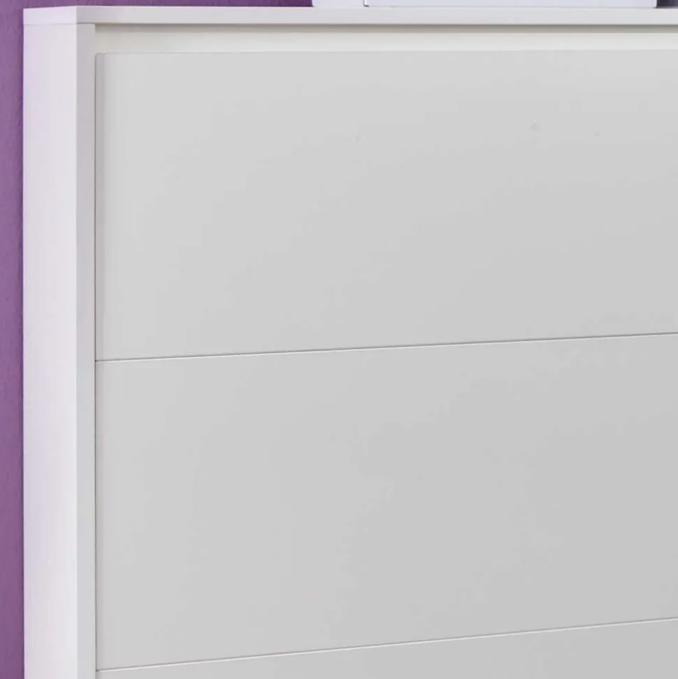 Schrankbett in Weiß aus Metall mit Matratze - Dynamic