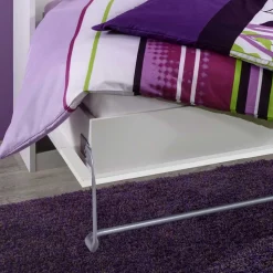 Schrankbett in Weiß aus Metall mit Matratze - Dynamic