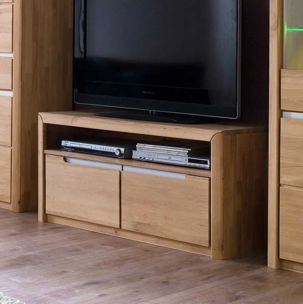 Schrankwand Croconia aus Wildeiche massiv (dreiteilig)