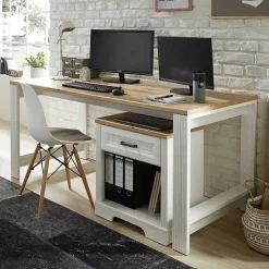 Schreibtisch & Rollcontainer Kombi - Mehady (zweiteilig)