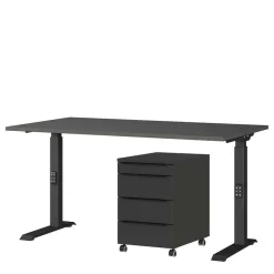 Schreibtisch & Rollcontainer - 3 Größen - Tila (zweiteilig)