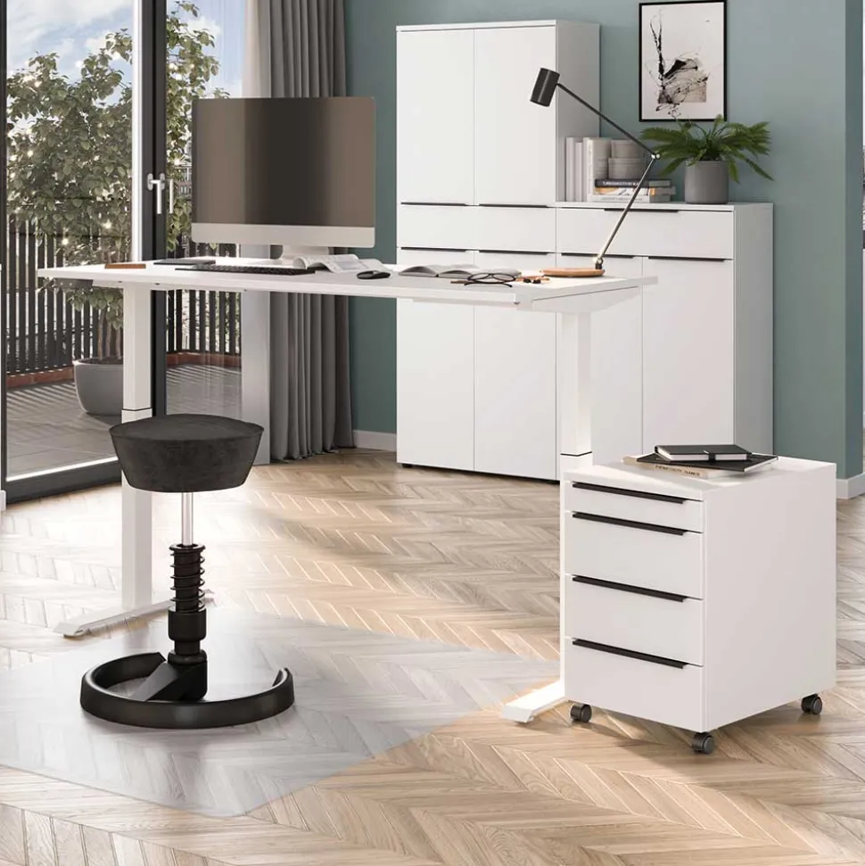 Schreibtisch & Rollcontainer Set - Sparkle (zweiteilig)