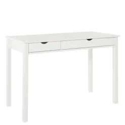 Schreibtisch aus Holz in Weiß lackiert - Jaisa