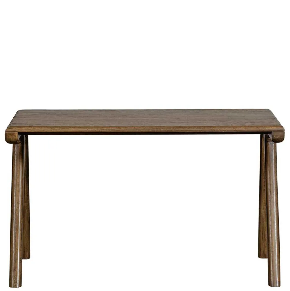 Schreibtisch aus Mangoholz in Walnuss Braun - Tadeuz