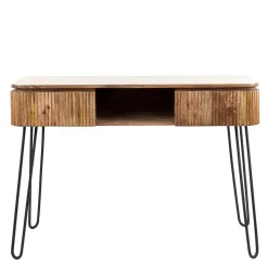 Schreibtisch aus Mangoholz in Sandfarben - Ciabeta