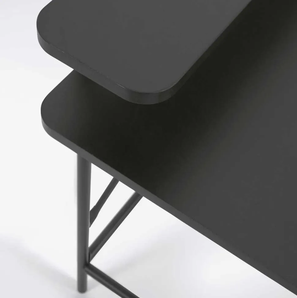 Schreibtisch aus Metall in Schwarz - Andjes