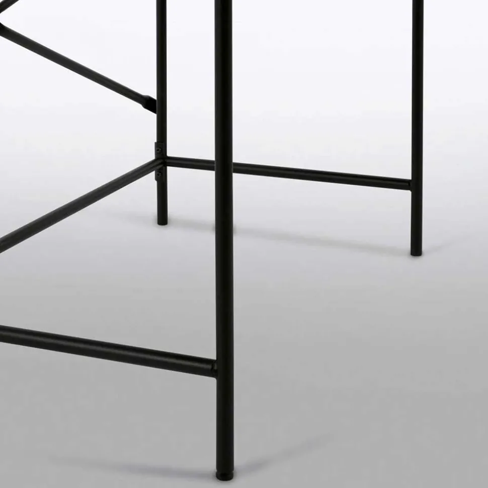 Schreibtisch aus Metall in Schwarz - Andjes