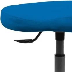 Schreibtisch Hocker in Blau mit Silber - Anvica