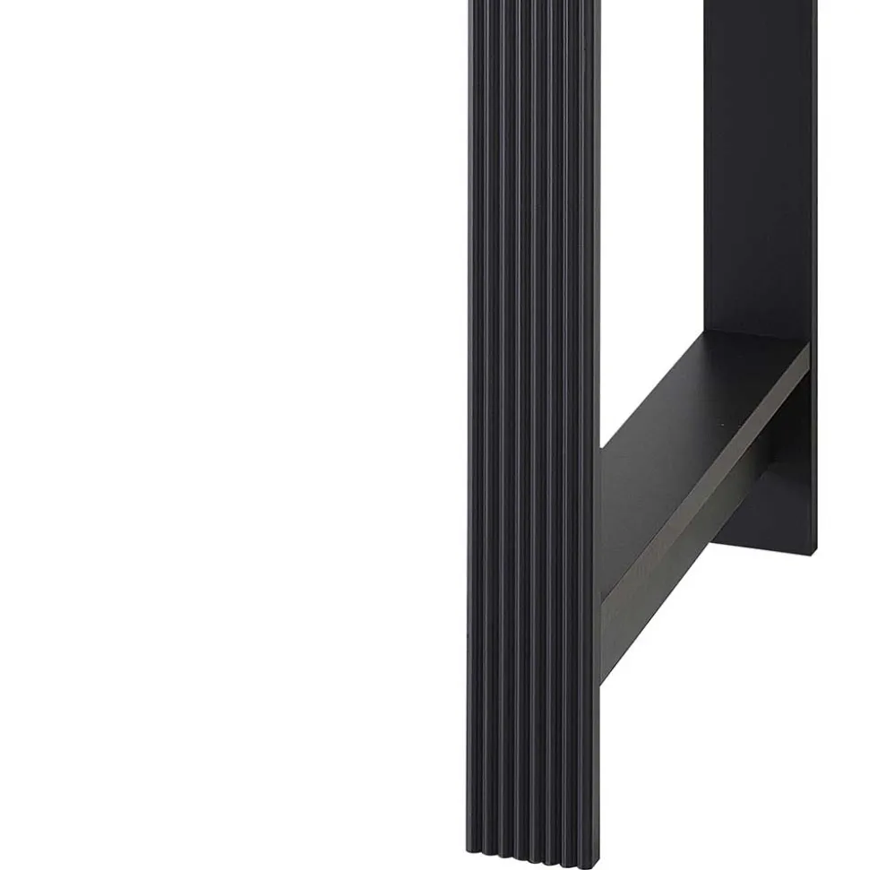 Schreibtisch in Dunkelgrau & Eiche Optik - Joe