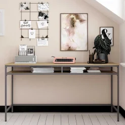 Schreibtisch in Eiche Optik & Grau - Georgy