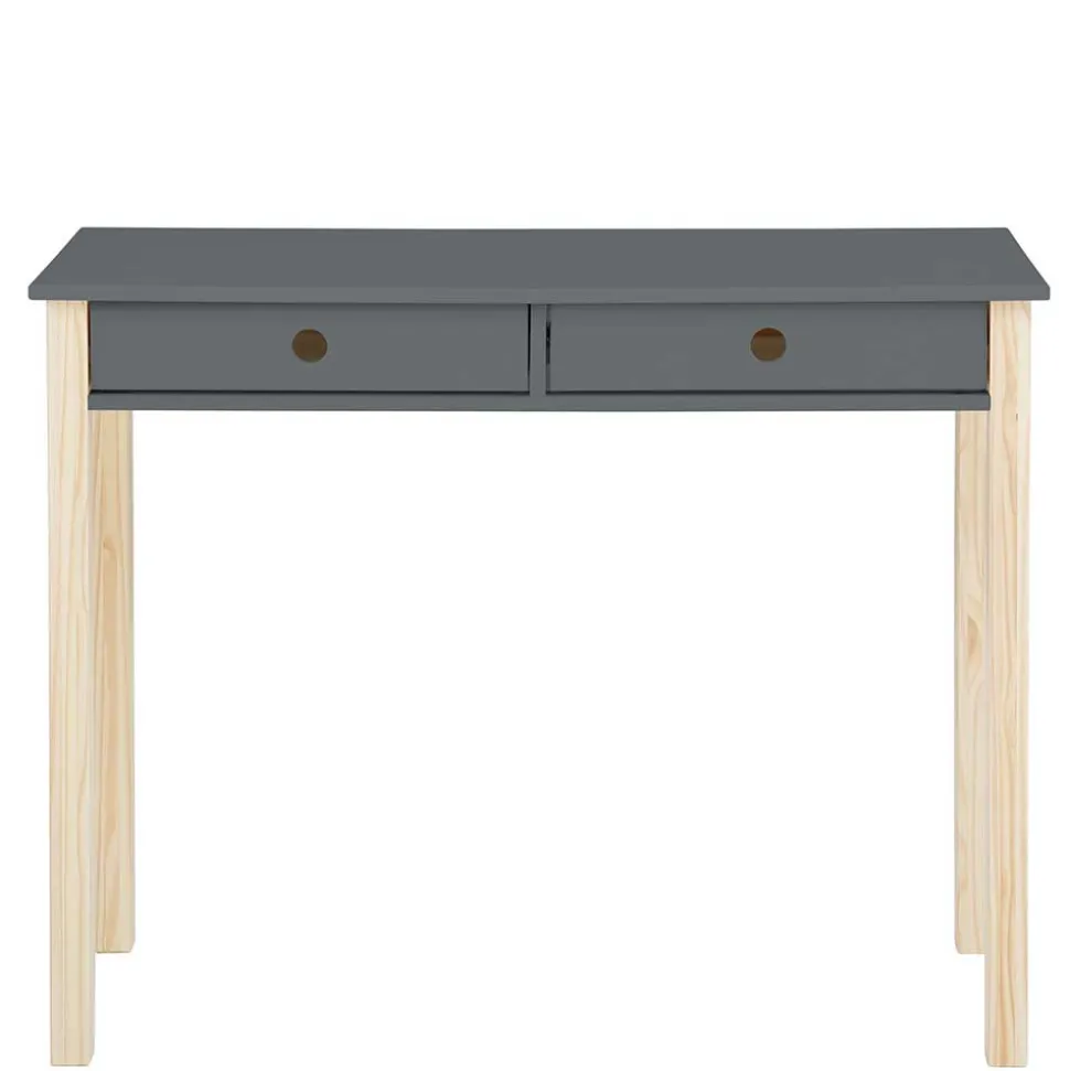 Schreibtisch in Grau mit Kiefer - Bradley