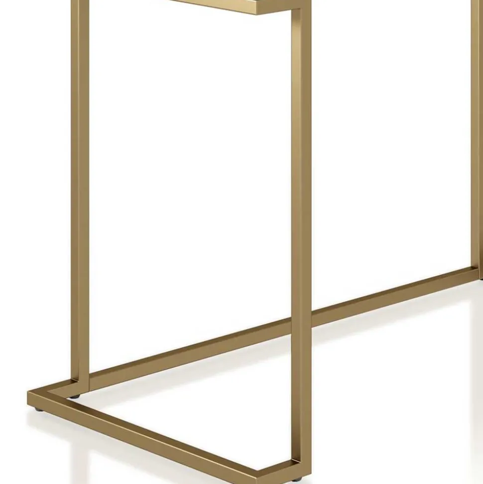 Schreibtisch in Grau und Messing - Woman