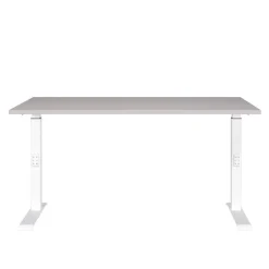 Schreibtisch in Hellgrau und Weiß - Topper