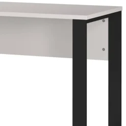 Schreibtisch in Hellgrau mit Schwarz - Chiron