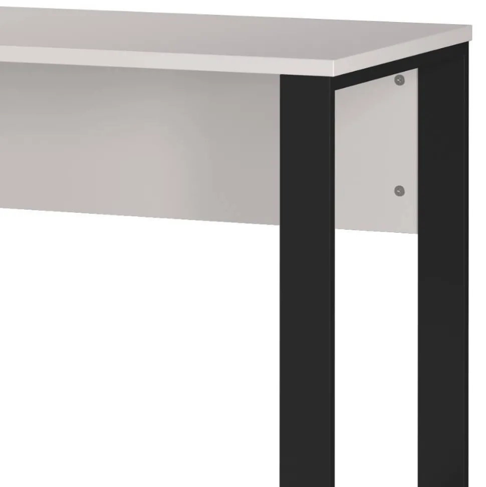 Schreibtisch in Hellgrau mit Schwarz - Chiron