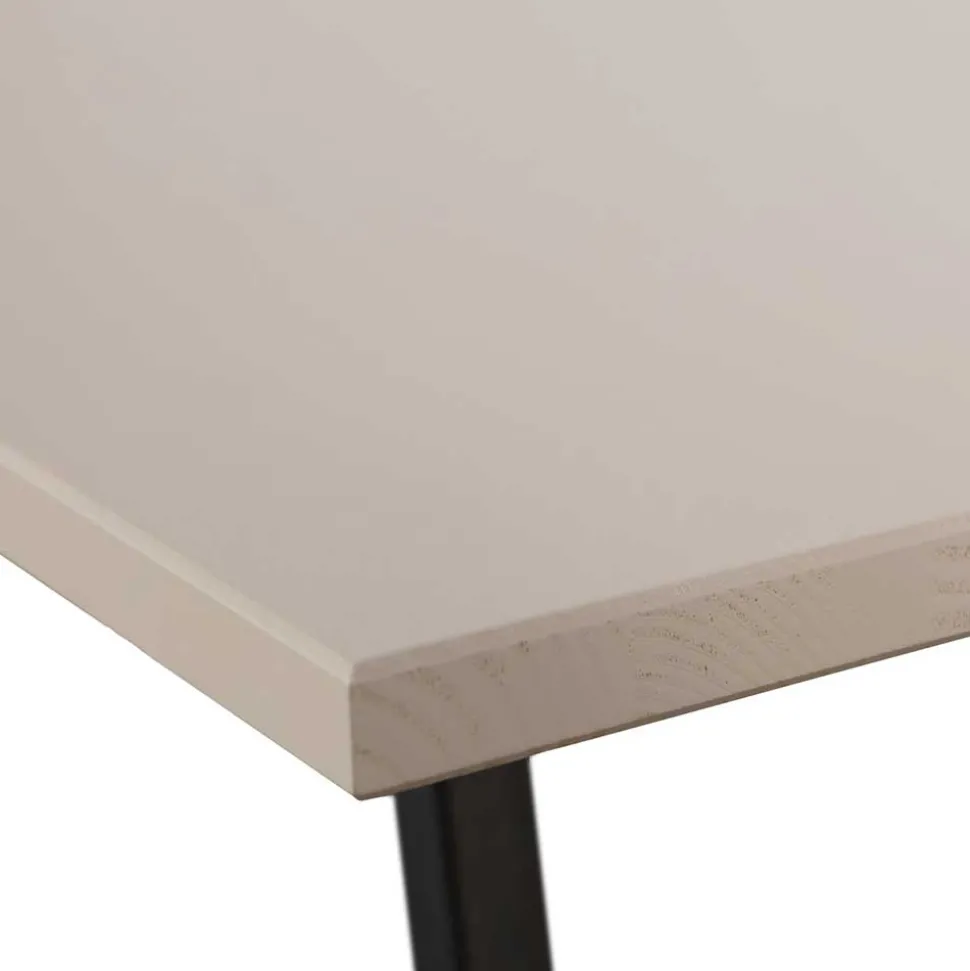 Schreibtisch in Hellgrau Kiefernholz - Amare