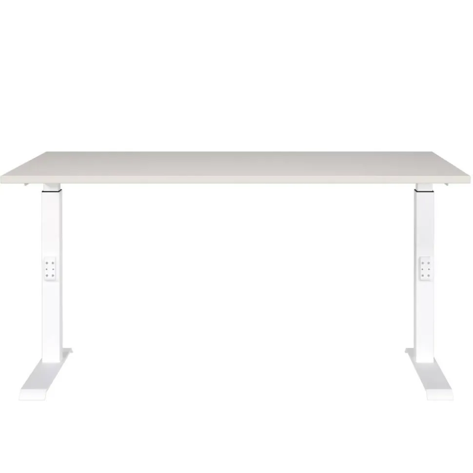 Schreibtisch in Lichtgrau und Weiß - Vin