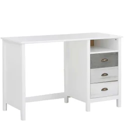 Schreibtisch in Weiß mit Grau - Car
