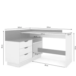 Schreibtisch in Wildeiche NB & Anthrazit - Lician