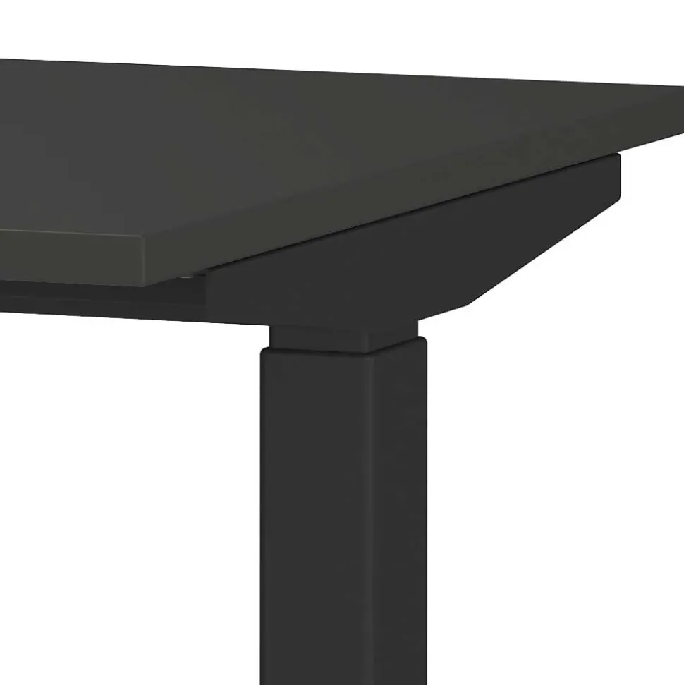 Schreibtisch Kombination in Dunkelgrau - Espnoz (zweiteilig)