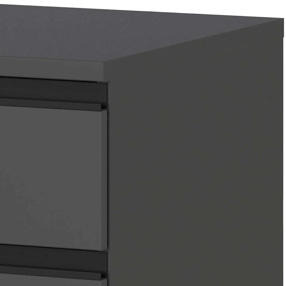 Schreibtisch Kombination in Dunkelgrau - Espnoz (zweiteilig)